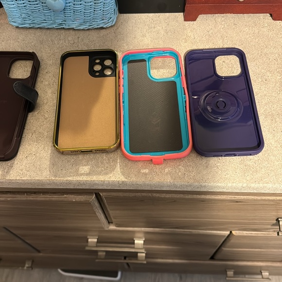 iPhone 12pro Max phone cases LV,coach,otterbox all in great shape - Picture 3 of 3